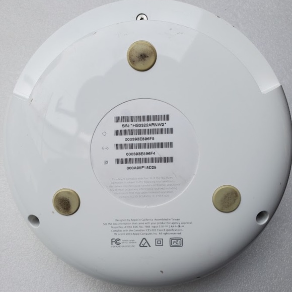 VINTAGE Collectible APPLE AirPort Extreme Base Station • Born 2003 • Model A1034 - Picture 6 of 6